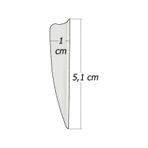 6-er Pack Hawk TPU Shield Vanes 2" Sonnengelb