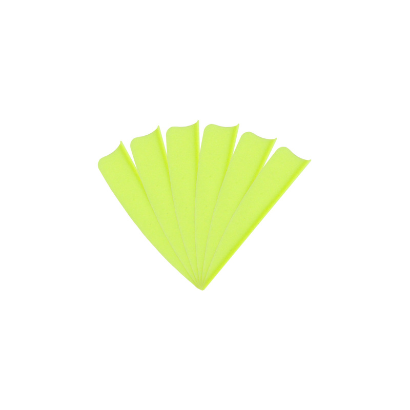 6-er Pack Hawk TPU Shield Vanes 2" Neon-Grün