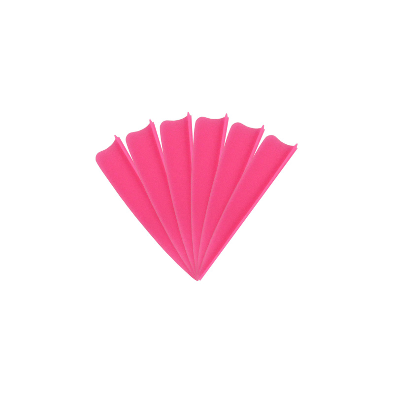 6-er Pack Hawk TPU Shield Vanes 2" Neon-Pink