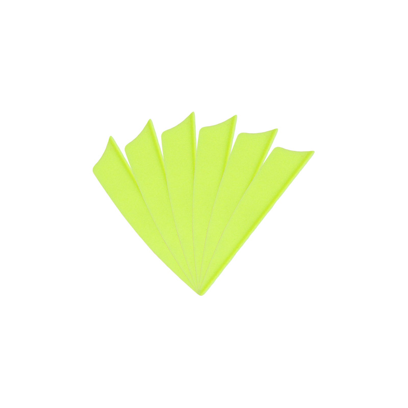 6-er Pack Hawk TPU Shield Vanes 2,5" Neon-Grün