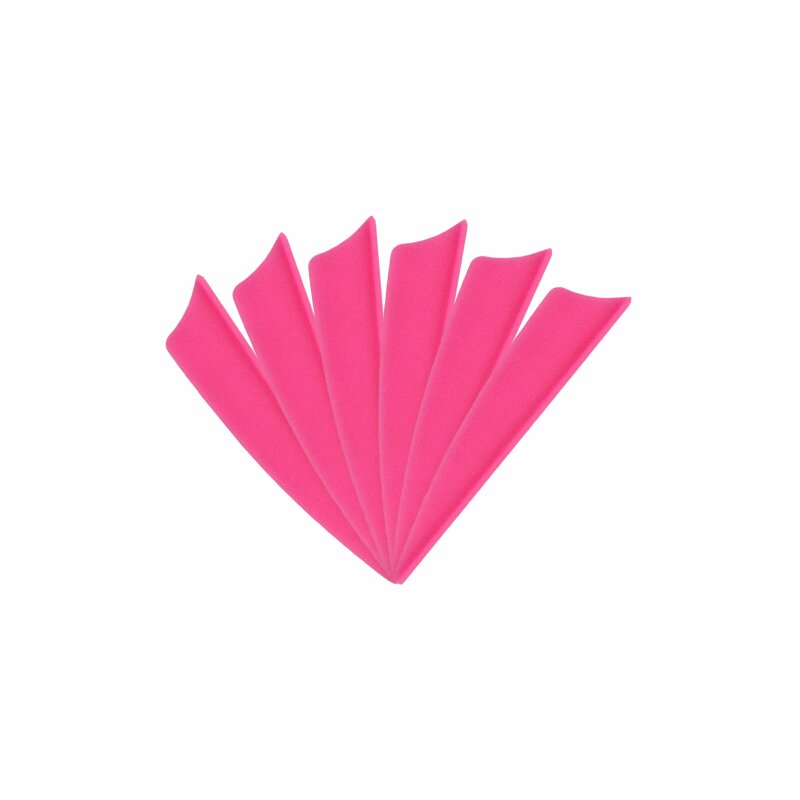 6-er Pack Hawk TPU Shield Vanes 2,5" Neon-Pink