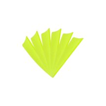 6-er Pack Hawk TPU Shield Vanes 2,5" Neon-Gelb