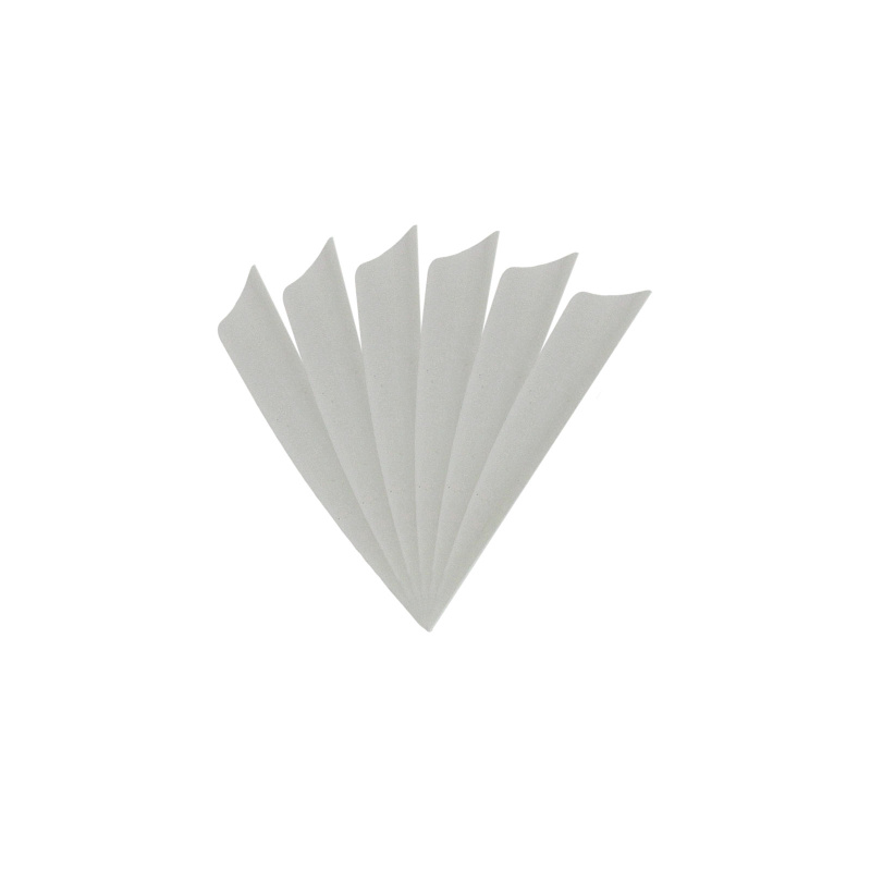 6-er Pack Hawk TPU Shield Vanes 2,5" Hellgrau