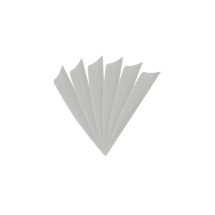 6-er Pack Hawk TPU Shield Vanes 2,5" Hellgrau