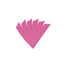 6-er Pack Hawk TPU Shield Vanes 2,5" Dunkelrosa
