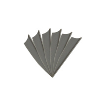 6-er Pack Hawk TPU Shield Vanes 2,5" Dunkelgrau