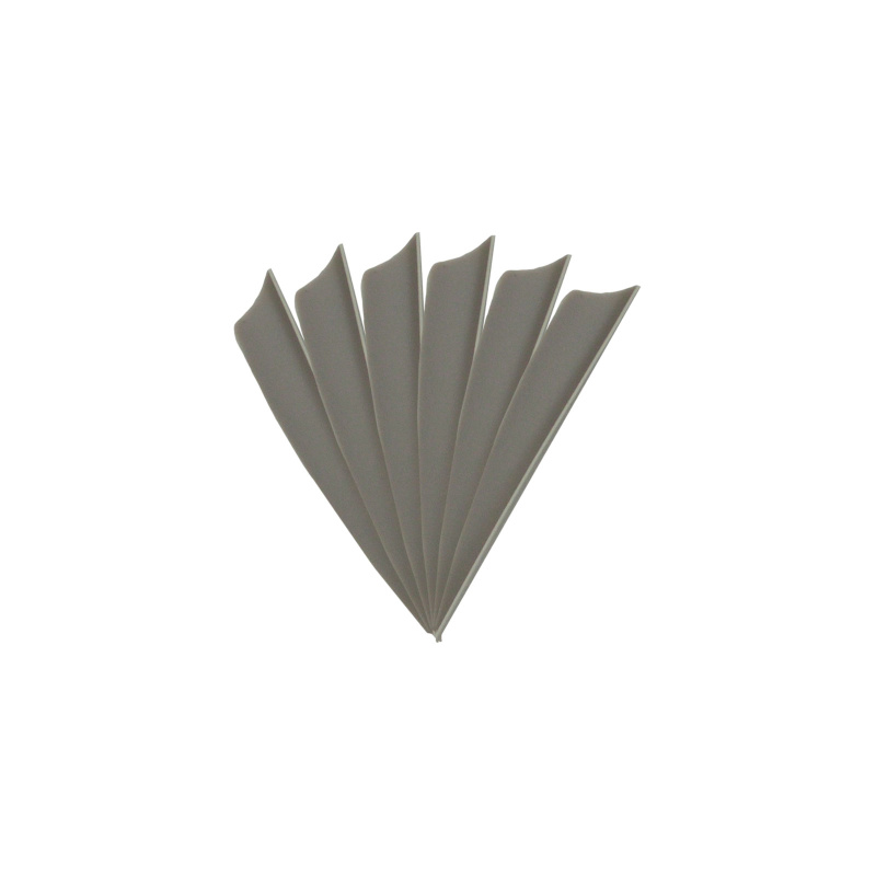 6-er Pack Hawk TPU Shield Vanes 3" Dunkelgrau