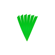 6-er Pack Hawk TPU Shield Vanes 5" Grün