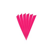 6-er Pack Hawk TPU Shield Vanes 5" Neon-Pink