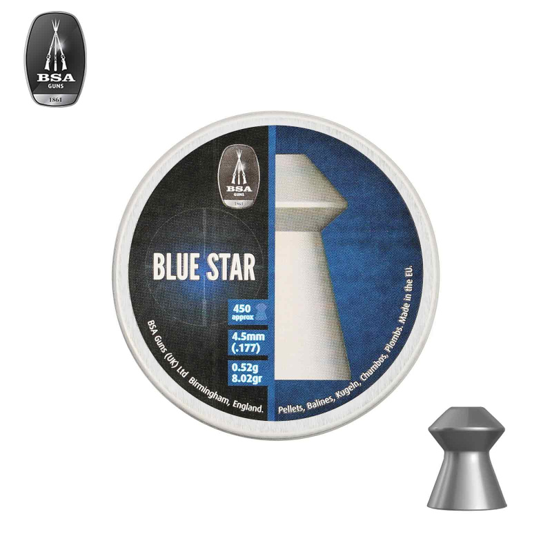 BSA Blue Star Diabolo 4,5 mm Luftgewehrkugeln