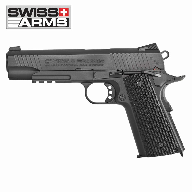 Swiss Arms 1911 TRS Vollmetall BAX System Co2 Pistole Blowback 4,5 mm BB (P18)