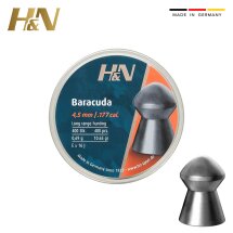 H&N Diabolo Baracuda glatt 4.5 mm Luftgewehrkugeln