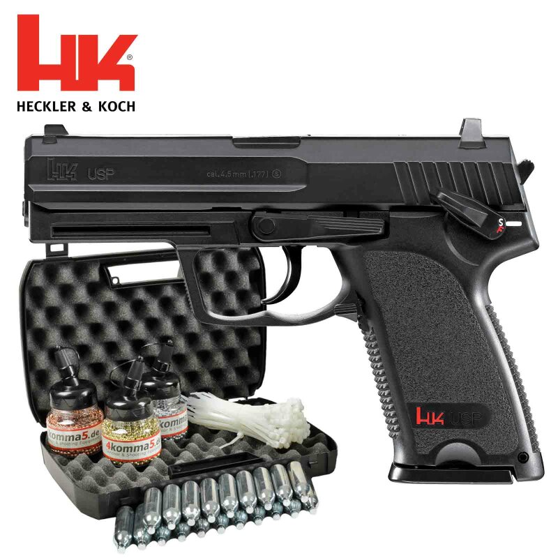 Kofferset Heckler & Koch USP 4,5 mm BB (P18) Co2-Pistole