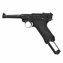 Kofferset Umarex Legends Pistole P08 - 4,5 mm Stahl BB Co2-Pistole in Metallausführung mit Blowback (P18)