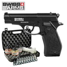 Kofferset Swiss Arms P84 Co2-Pistole Kaliber 4,5 mm Stahl...