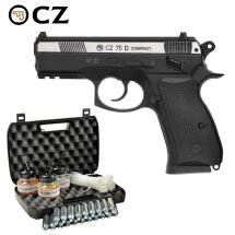 Kofferset CZ75D Compact 4,5 mm Stahl BB Dual Tone Co2...