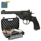 Kofferset Co2-Revolver Webley MK VI 4,5 mm BB (P18)