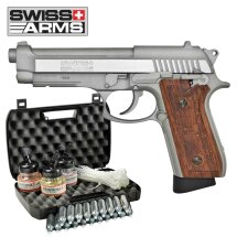 Kofferset Swiss Arms SA92 Fullmetal Co2 Pistole Blow Back...