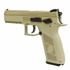 Kofferset CZ 75 P-09 Duty TAN 4,5 mm Stahl BB/Diabolo Co2-Pistole Blow Back (P18)