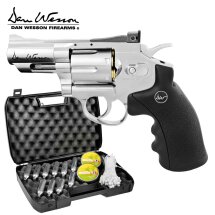 Kofferset Co2 Revolver Dan Wesson 2,5" Silber 4,5 mm...