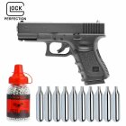 Set Umarex Glock 19 Co2-Pistole Kaliber 4,5 mm Stahl BB (P18)