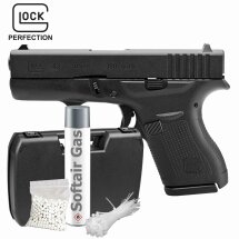 Komplettset Glock 42 Softair-Pistole Kaliber 6 mm BB Gas...