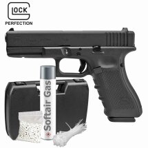 Komplettset Glock 17 GEN4 Softair-Pistole Kaliber 6 mm BB...