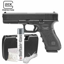 Komplettset Glock 17 Softair-Pistole Kaliber 6 mm BB Gas...