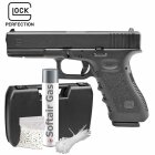 Komplettset Glock 17 Softair-Pistole Kaliber 6 mm BB Gas Blowback (P18)