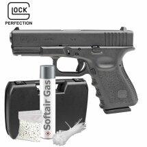 Komplettset Glock 19 Softair-Pistole Kaliber 6 mm BB Gas...