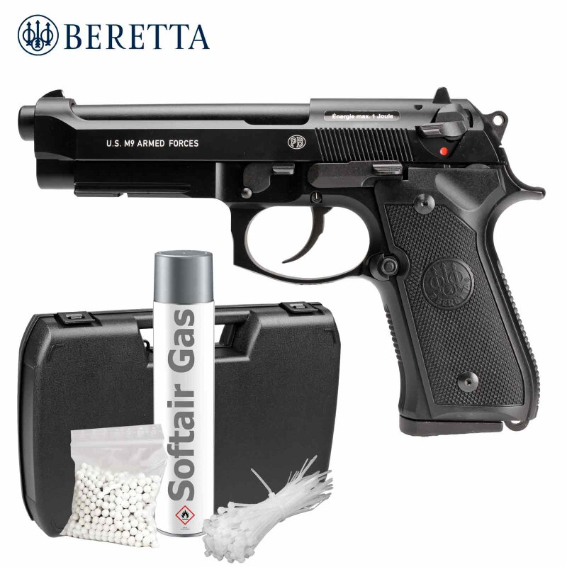 Softair Pistole Beretta M92 Replika B&W Metal Gas GBB Kal 6mm BB Ab 18 über 0,5J 