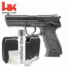 Komplettset Heckler & Koch HK45 Softair-Pistole Kaliber 6 mm BB Gas Blowback (P18)