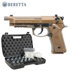 Komplettset Beretta M9 A3 FDE Softair-Co2-Pistole Kaliber 6 mm BB Blowback (P18)
