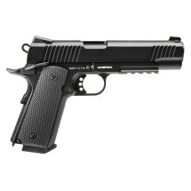 Komplettset Elite Force 1911 TAC Vollmetall Softair-Co2-Pistole Kaliber 6 mm BB Blowback (P18)