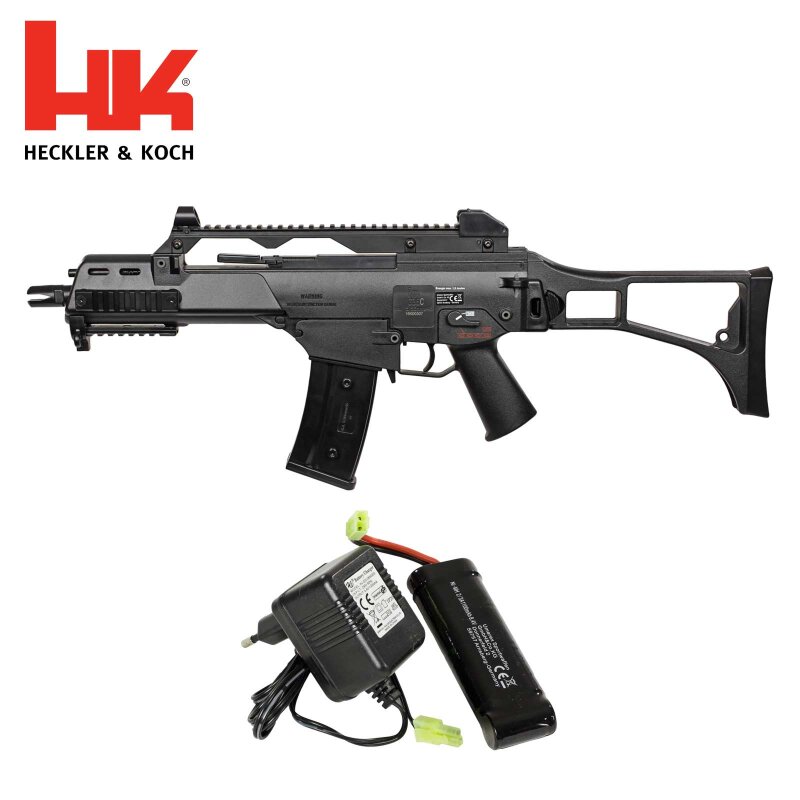 Heckler & Koch G36 C Sportsline S-AEG Softair-Gewehr Kaliber 6 mm BB (P18) + Akku und Ladegerät