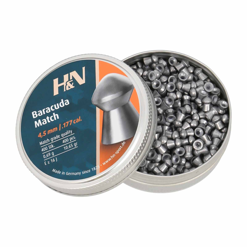 H&N Baracuda Match 4,51mm 500 Stück Field Target Luftgewehr Jagddiabolo H&N Baracuda Match 4,51mm 500 Stück Field Target Luftgewehr Jagddiabolo