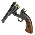 Kofferset Co2 Revolver ASG Schofield 6 Antik Schwarz 4,5 mm Diabolo (P18)