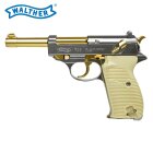 Walther P38 Gold - 4,5 mm Stahl BB Blow Back Co2-Pistole (P18)