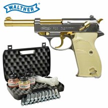 Kofferset Walther P38 Gold - 4,5 mm Stahl BB Blow Back...