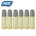 6 x Ersatzhülsen für  ASG Schofield Co2-Revolver 4,5 mm Stahl BB