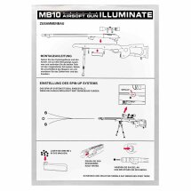 GSG MB03 Sniper Holzoptik Softair-Gewehr Kaliber 6 mm BB Federdruck (P18)