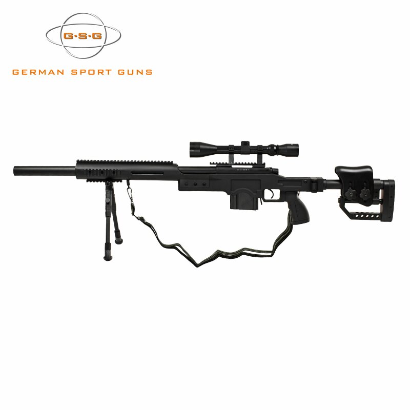 GSG 4410 Sniper Softair-Gewehr Kaliber 6 mm BB Federdruck (P18) + 3-9x40 Zielfernrohr