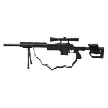 Kofferset GSG 4410 Sniper Softair-Gewehr Kaliber 6 mm BB Federdruck (P18) + 3-9x40 Zielfernrohr