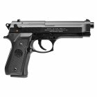 SET Beretta M92 FS Schwarz Metallschlitten Federdruck Softair-Pistole 6 mm BB (P14) + 800 BB