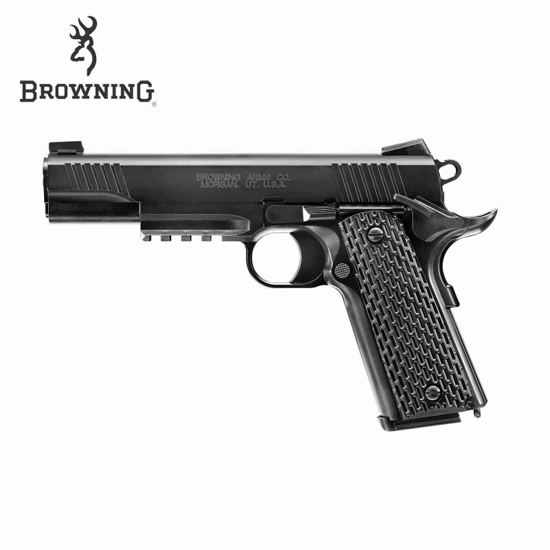 Browning 1911 Schwarz Metallschlitten Federdruck Softair-Pistole 6 mm BB (P14)