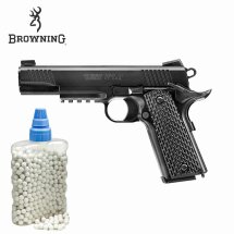 SET Browning 1911 Schwarz Metallschlitten Federdruck...