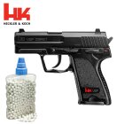 SET Heckler & Koch USP Compact Federdruck Softair-Pistole 6 mm BB (P14) + 800 BB