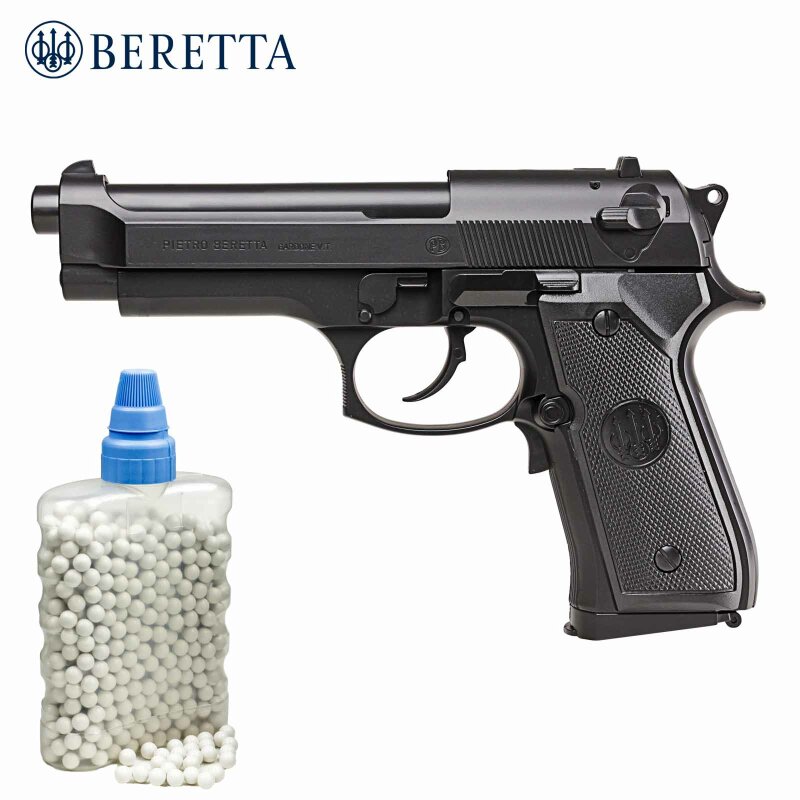 SET Beretta M92 FS Elektrische Softair-Pistole 6 mm BB (P14) + 800 BB