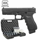 Komplettset Glock 17 Deluxe Softair-Co2-Pistole Kaliber 6 mm BB Blowback (P18)