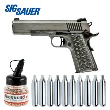 SET Sig Sauer 1911 We the People Vollmetall Co2 Pistole...